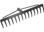 Kotarbau® Robusto Rastrello In Acciaio Rastrello A Foglie Rastrello A Foglie Rastrello A Ventaglio Rastrello 360 Mm