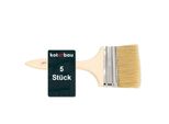 Kotarbau® Set Di 5 Pennelli Con Manico In Legno Tutti 102 Mm Pennello Piatto Macchia Smalto Colori Per Pittura Pennello Vernice Lacca Colori Acrilici Setole Resistenti Allo Strappo Lavabile Uni