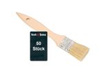 Kotarbau® Set Di 50 Pennelli Con Manico In Legno Tutti Da 36 Mm Pennello Piatto Macchia Smalto Pennello Per Pittura Pennello Per Pittura Colori Acrilici Setole Resistenti Allo Strappo Lavabile Uni