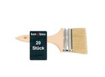 Kotarbau® Set Di 20 Pennelli Con Manico In Legno Tutti I Pennelli Piatti Da 90 Mm Pennelli Per Pittura A Smalto Vernice Per Pittura Vernici Acriliche Setole Resistenti Allo Strappo Lavabile Uni
