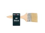 Kotarbau® Pennelli Per Pittura Con Manico In Legno 76 Mm 50 Pz. Tutte Le Misure Pennelli Piatti Pennelli Per Smalti Mordenti Pennelli Per Pittura Vernice Vernici Acriliche Setole Resistenti Allo Strappo Lavabile Uni