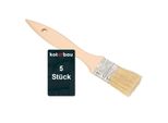 Kotarbau® Pennelli Per Pittura Con Manico In Legno 36 Mm 5 Pz. Tutte Le Misure Pennelli Piatti Pennelli Per Smalti Mordenti Pennelli Per Pittura Vernice Vernici Acriliche Setole Resistenti Allo Strappo Lavabile Uni