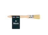 Kotarbau® Set Di 5 Pennelli Con Manico In Legno Tutti I 25 Mm Pennello Piatto Macchia Smalto Pennello Per Pittura Pennello Per Pittura Colori Acrilici Setole Resistenti Allo Strappo Lavabile Uni