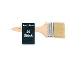 Kotarbau® Set Di 20 Pennelli Con Manico In Legno Tutti Da 76 Mm Pennello Piatto Macchia Smalto Pennello Per Pittura Pennello Per Pittura Colori Acrilici Setole Resistenti Allo Strappo Lavabile Uni