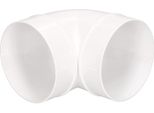Kotarbau® Raccordo Per Tubi Ø 125 Mm Curva Per Tubi Di Ventilazione 90° Plastica Bianca