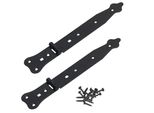 Kotarbau® Set Di 2 Cerniere Per Tapparelle Cerniera Per Cancello Stretto 270 Mm Cerniera Per Porta Elegante Di Altissima Qualità Cerniere A Croce Cerniera Per Cancello Da Giardino