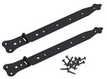 Kotarbau® Set Di 2 Cerniere Per Tapparelle 370 Mm Cerniera Per Cancello Stretto Cerniera Per Porta Elegante Di Altissima Qualità Cerniere A Croce Cerniera Per Cancello Da Giardino
