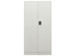 Syfax™ Armadio Con Ripiani Grigio Chiaro 90X40X180 Cm In Acciaio