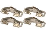 Kotarbau® Set Di 4 Cerniere A Vite Con Molla 75 Mm Montaggio Senza Foro Per Scodellino Per Ante Di Mobili Cerniera D'angolo Cerniera Interna Armadio Cucina Armadio
