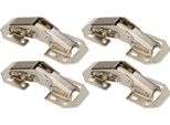 Kotarbau® Set Di 4 Cerniere A Vite Con Molla 105 Mm Montaggio Senza Foro Per Scodellino Per Ante Di Mobili Cerniera D'angolo Cerniera Interna Armadio Cucina Armadio