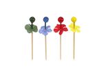 Papstar Decorazione Picker Bacche Colori Assortiti Altezza 7Cm 144 Pezzi 1 Confezione