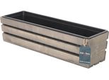 Kotarbau® Fioriera In Legno Con Inserto In Plastica 60 X 18 X 15 Cm Fioriera Grigia