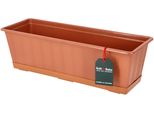 Kotarbau® Fioriera Con Conchiglia Terracotta 50 X 18 X 15 Cm Fioriera