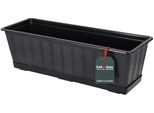 Kotarbau® Fioriera Con Conchiglia Antracite 50 X 18 X 15 Cm Fioriera