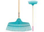 Kotarbau® Rastrello Da Giardino Con Manico In Legno Rastrello Da Giardino Rastrello Per Foglie Con 23 Denti