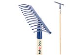Kotarbau® Rastrello In Acciaio Rinforzato Con Manico In Legno Rastrello Da Giardino Con 14 Denti