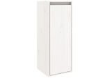 Vidaxl Armadio A Muro Bianco 30X30X80 Cm In Legno Di Pino Massiccio