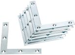 Kotarbau® Set Di 10 Staffe Angolari 75 X 75 X 12 X 1,5 Mm Connettore Angolare Staffa Angolare Staffa Piatta Staffa A L Staffa Per Mobili Per Rinforzare Le Finestre Porte Costruzioni In Legno