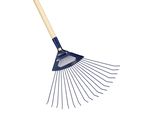 Kotarbau® Rastrello Da Giardino In Filo D'acciaio Rastrello Per Foglie Con Manico In Legno 180 Cm