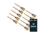 Kotarbau® Set Di 10 Pennelli Rotondi Da 45 Mm Pennelli Ad Anello Pennelli Per Smalto Pennelli Per Pittura Pennelli In Legno Per Lavori Di Ristrutturazione