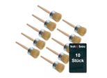 Kotarbau® Set Di 10 Pennelli Rotondi Da 60 Mm Pennelli Ad Anello Pennelli Per Smalto Pennelli Per Pittura Pennelli In Legno Per Lavori Di Ristrutturazione