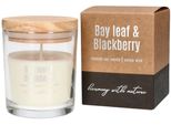Kotarbau® Candela In Cera Di Soia Profumata In Barattolo Con Coperchio In Legno Bay Leaf&Blackberry