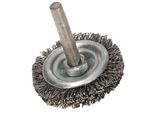 Spazzola A Disco Kotarbau® 40 Mm Con Albero Rotondo Filo D'acciaio Aggraffato Per Trapani