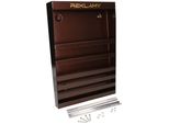 Kotarbau® Portadepliant A Parete Per Materiale Pubblicitario 340 Mm X 240 Mm X 30 Mm Con Listello Di Montaggio Lamiera Zincata Rame Antico