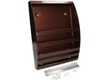 Kotarbau® Portadepliant A Parete Per Materiale Pubblicitario 340 Mm X 240 Mm X 30 Mm Lamiera Zincata Rame Antico