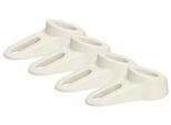 Kotarbau® Set Di 4 Fermaporta Per Finestre E Porte Fermaporta Bifacciale Bianco