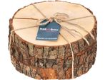 Kotarbau® Set Di 3 Portacandele Decorativi A Disco In Legno Con Cordino Di Iuta
