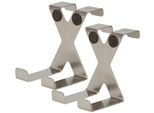 Kotarbau® Set Di 2 Ganci Per Porte In Acciaio Inox A Forma Di X Ganci Appendiabiti Per Porte