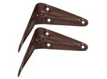 Kotarbau® Set Di 2 Mensole 100X75 Mm Mensole Per Montaggio A Parete Marrone