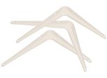 Kotarbau® Set Di 3 Mensole 150X125 Mm Mensole Per Montaggio A Parete Bianco