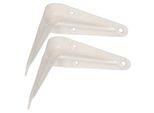 Kotarbau® Set Di 2 Mensole 100X75 Mm Supporti Per Mensole Mensole Per Montaggio A Parete Bianco