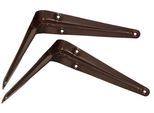 Kotarbau® Set Di 2 Mensole 200X150 Mm Mensole Per Montaggio A Muro Marrone