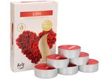Kotarbau® Confezione Da 6 Candele Profumate Luci Da Tè Love Luci Da Tè Profumate Tempo Di Combustione 4 Ore