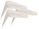 Kotarbau® Set Di 3 Reggipiani 100X75 Mm Reggipiani Per Montaggio A Parete Bianco
