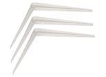 Kotarbau® Set Di 3 Mensole 400X350 Mm Mensole Per Montaggio A Parete Bianco