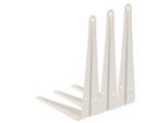 Kotarbau® Set Di 3 Mensole 175X150 Mm Mensole Per Montaggio A Muro Bianco