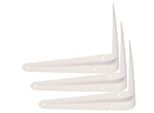 Kotarbau® Set Di 3 Mensole 350X300 Mm Supporti Per Mensole Mensole Per Montaggio A Parete Bianco