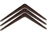 Kotarbau® Set Di 3 Mensole 200X150 Mm Mensole Per Montaggio A Muro Marrone
