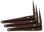 Kotarbau® Set Di 3 Mensole 175X150 Mm Mensole Per Montaggio A Parete Marrone