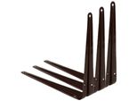 Kotarbau® Set Di 3 Mensole 225X200 Mm Mensole Per Montaggio A Muro Marrone