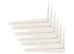 Kotarbau® Set Di 6 Mensole 175X150 Mm Supporti Per Mensole Staffe Per Il Montaggio A Parete Bianco