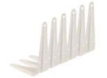 Kotarbau® Set Di 6 Mensole 150X125 Mm Supporti Per Mensole Mensole Per Montaggio A Parete Bianco