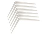 Kotarbau® Set Di 6 Mensole 400X350 Mm Supporti Per Mensole Mensole Per Montaggio A Parete Bianco