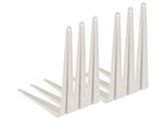 Kotarbau® Set Di 6 Mensole 225X200 Mm Mensole Per Montaggio A Muro Bianco
