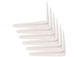 Kotarbau® Set Di 6 Mensole 350X300 Mm Supporti Per Mensole Mensole Per Montaggio A Parete Bianco