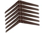Kotarbau® Set Di 6 Mensole 225X200 Mm Mensole Per Montaggio A Parete Marrone
